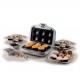 Ariete 1972 Sandwiches & Cookies Party Time, Multifunction Electric Griddle, 700 Watt, 3 non-stick and interchangeable plates, Blue