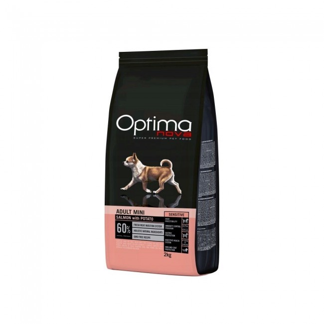 OPTIMANOVA Mono Dog Adult Mini Salmon and Potatoes - dry dog food - 2kg