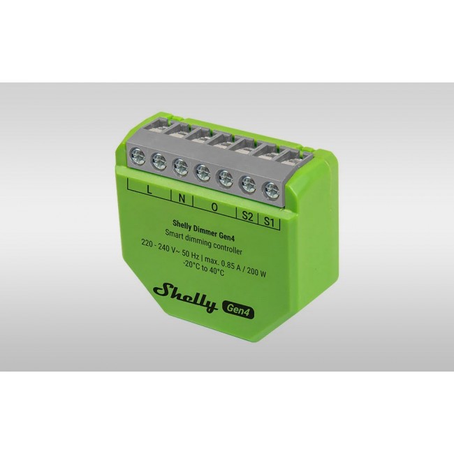 Shelly Dimmer Gen4 Smart Dimmer Wi-Fi Bluetooth, Green