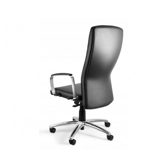 Adella C239 office chair, genuine leather HL-4, black