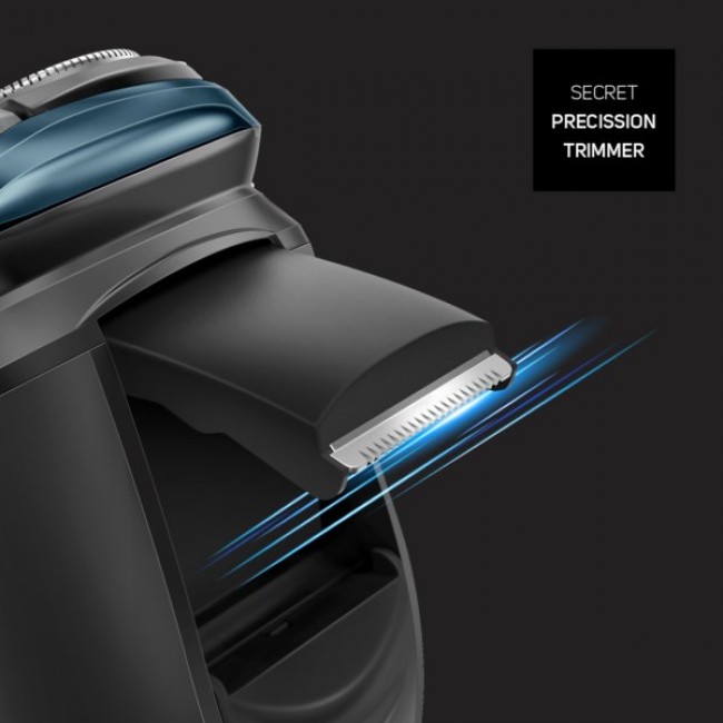 Taurus 3 Side Shave IPX7 Rotation shaver Trimmer Black, Blue Taurus 3 Side Shave IPX7 Rotation shaver Trimmer Black, Blue