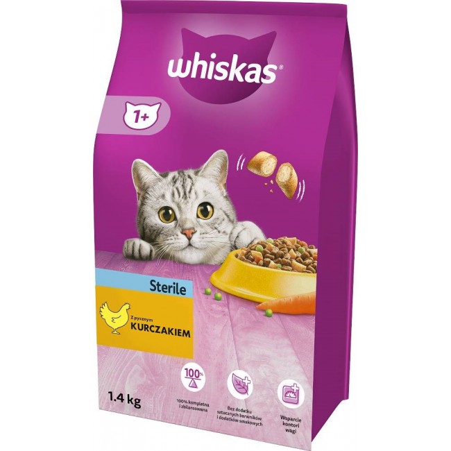  Whiskas 5900951259180 cats dry food 1.4 kg Adult Chicken