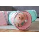 KERBL Large Triangular Tunnel with Plush Ball - Cat Toy - 80x50x25 cm