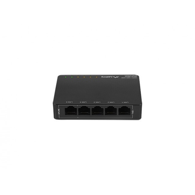 Lanberg Switch PoE DSP3-1005-60W (5-port, 1Gb/s) Lanberg Switch PoE DSP3-1005-60W (5-port, 1Gb/s)