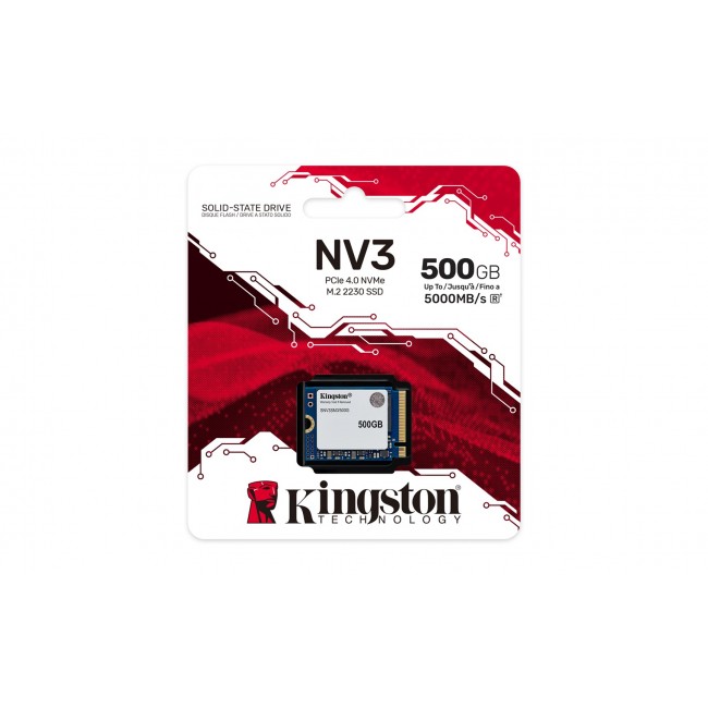 Kingston Technology 500G NV3 M.2 2230 NVMe SSD Kingston Technology 500G NV3 M.2 2230 NVMe SSD