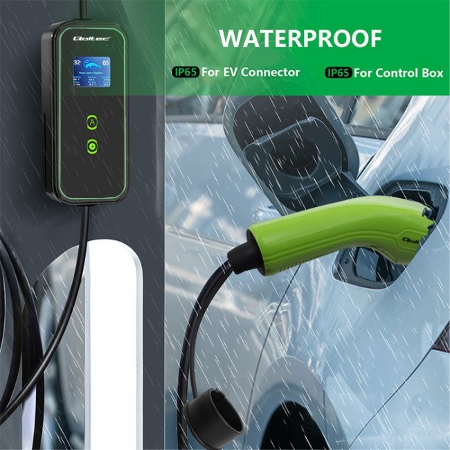 Qoltec Mobile EV Charger 2-in-1 Type2 | 7kW | 230V | CEE 5 PIN Qoltec Mobile EV Charger 2-in-1 Type2 | 7kW | 230V | CEE 5 PIN