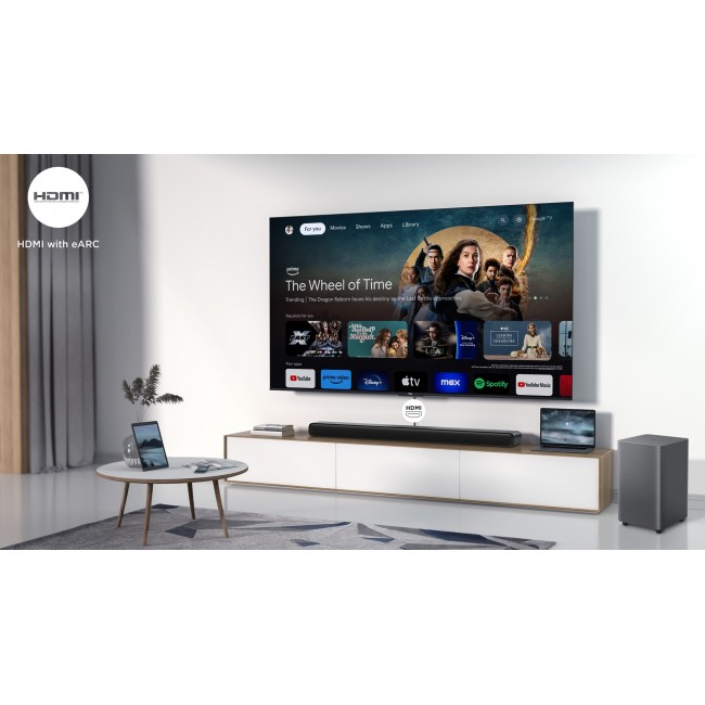 TCL S S55H Class 2.1 Channel Sound Bar with Dolby Atmos, Wireless Subwoofwer, and Bluetooth Music Streaming TCL S S55H Class 2.1 Channel Sound Bar with Dolby Atmos, Wireless Subwoofwer, and Bluetooth Music Streaming