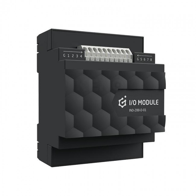 MODULE OF DIGITAL INPUTS (8 INPUTS) AND RELAY OUTPUTS (8 OUTPUTS) GRENTON / MOUNTING ON A DIN RAIL / TF-BUS INO-288-D-01