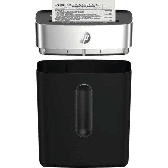 HP OneShred 8CC paper shredder Particle-cut shredding 68 dB 22 cm Black HP OneShred 8CC paper shredder Particle-cut shredding 68 dB 22 cm Black