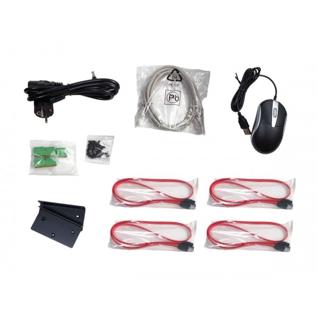 LevelOne NVR-0411 network video recorder Black, Grey