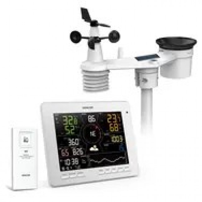 Sencor SWS 16600 WiFi SH Stacja pogodowa bia a / kolorowy LCD / czujnik bezprzewodowy
