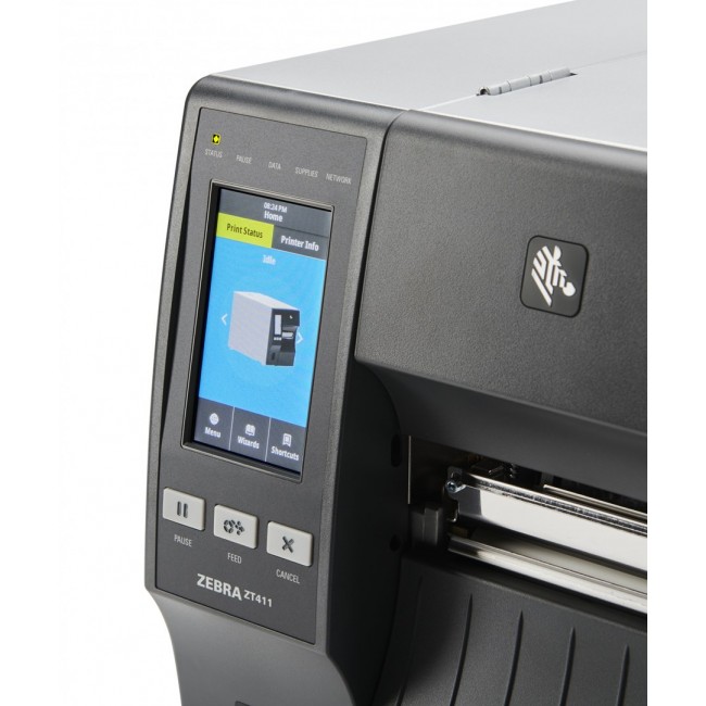 ZT411/Thermal Transfer/203dpi/USB/USB Host/RS232/Ethernet/Bluetooth 4.1/MFi Label Printer