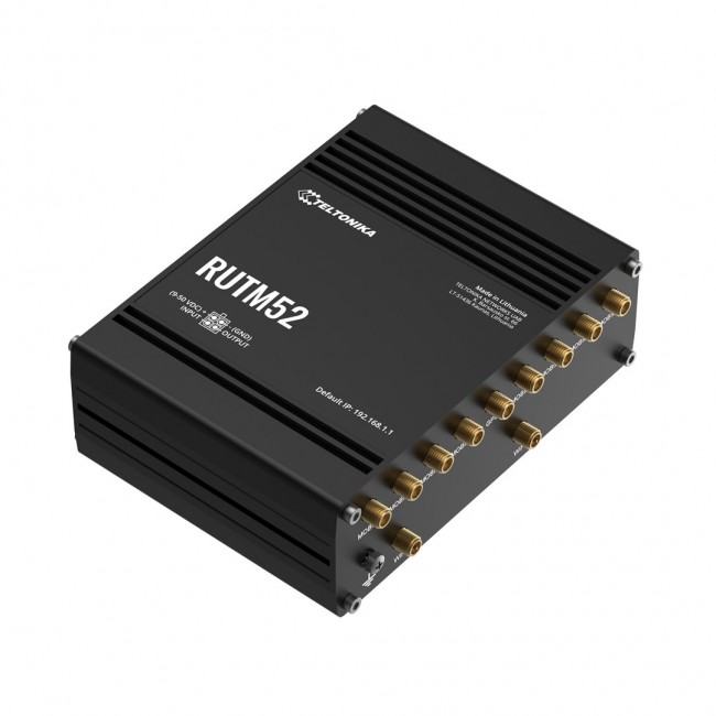 Teltonika RUTM5210B000 wireless router Gigabit Ethernet Dual-band (2.4 GHz / 5 GHz) 5G Black