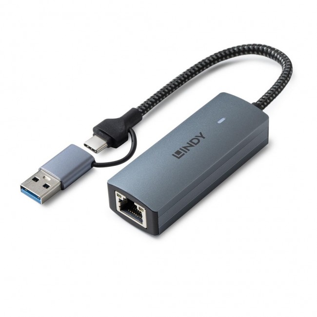 Lindy USB 3.2 Gen 1 to 5G Ethernet Converter Lindy USB 3.2 Gen 1 to 5G Ethernet Converter