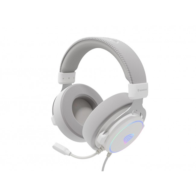 GENESIS Neon 764 White Headset Wired Head-band Gaming USB Type-A