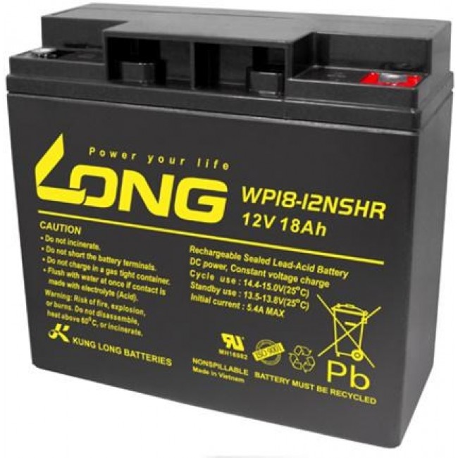 Akumulator AGM LONG 12V 18Ah VdS Akumulator AGM LONG 12V 18Ah VdS