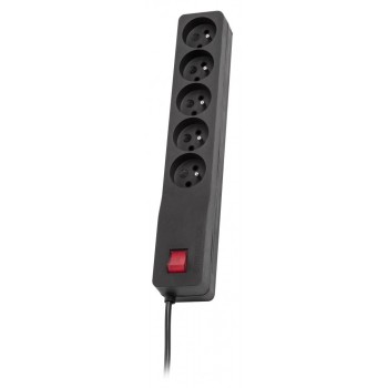 LESTAR 1966006356 power extension 3 m 230 AC outlet(s) Indoor Black