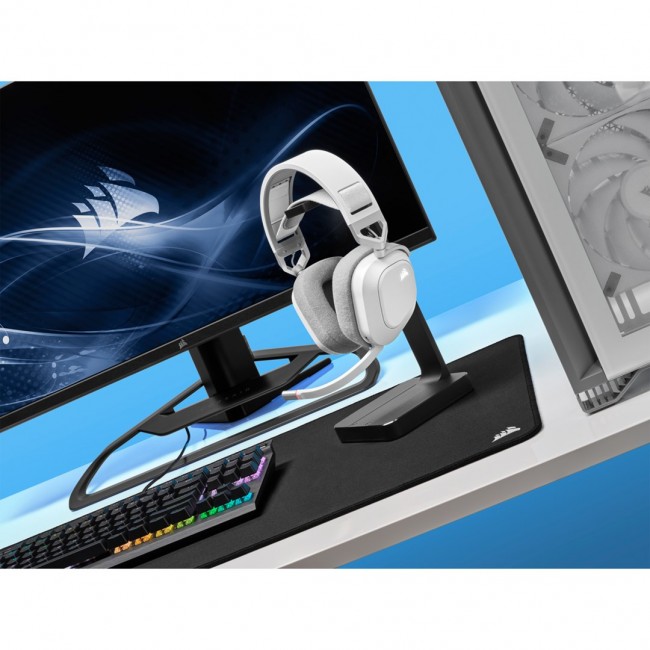 Corsair HS80 RGB Headset Wireless Head-band Gaming White Corsair HS80 RGB Headset Wireless Head-band Gaming White