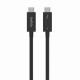 Belkin INZ002bt2MBK 2 m 40 Gbit/s Black Belkin INZ002bt2MBK 2 m 40 Gbit/s Black