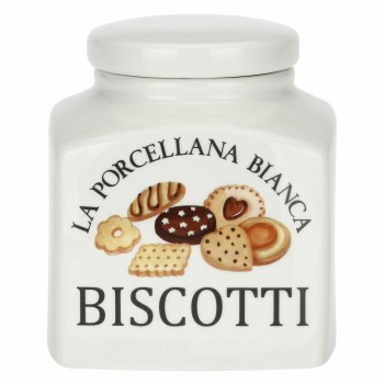 LA PORCELLANA BIANCA CONSERVA Biscuit Container 3.5 ltr