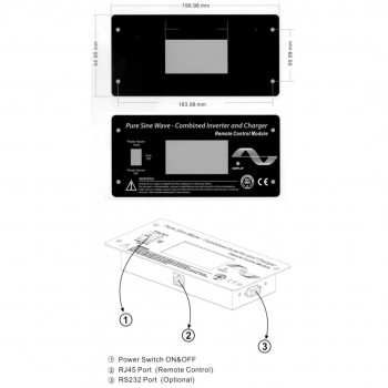 Control panel with LCD display for POWER SINUS