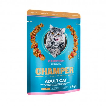 CHAMPER with turkey and cranberries - wet cat food - 85g