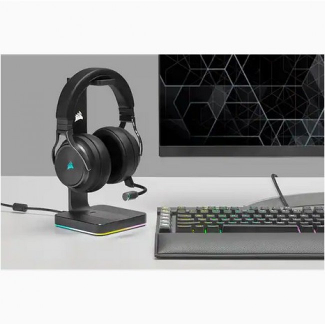 Corsair VIRTUOSO RGB Wireless XT Headset Wired & Wireless Head-band Bluetooth Black Corsair VIRTUOSO RGB Wireless XT Headset Wired & Wireless Head-band Bluetooth Black