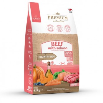 POKUSA Premium Selection Puppy Beef with salmon - dry dog food - 12kg