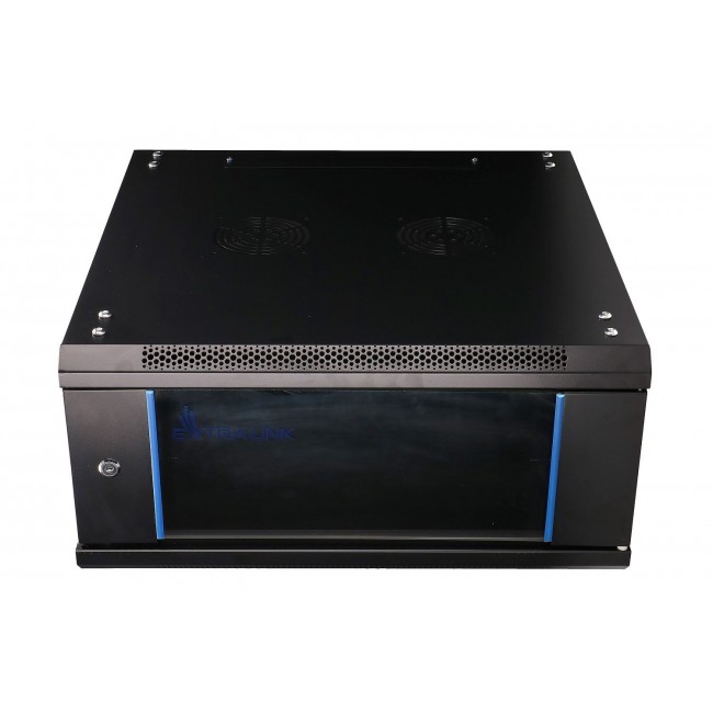 Extralink Rackmount cabinet 4U 600x600 Black wall mounted