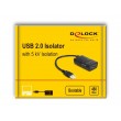 DeLOCK Isolator USB 2.0 Type-A male to female with 5 kV Isolation for data lines DeLOCK Isolator USB 2.0 Type-A male to female with 5 kV Isolation for data lines