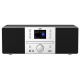 JVC RD-E874B Tower Bluetooth 20 W Black, Silver