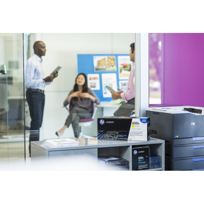 HP 650A Cyan Original LaserJet Toner Cartridge HP 650A Cyan Original LaserJet Toner Cartridge