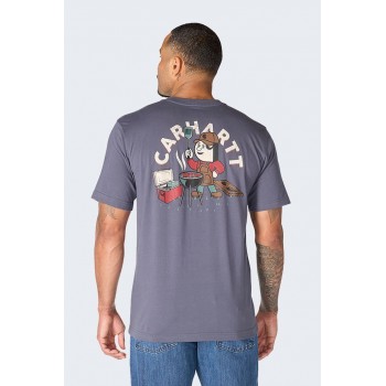 Koszulka Carhartt Irvine Grill BLUESTONE