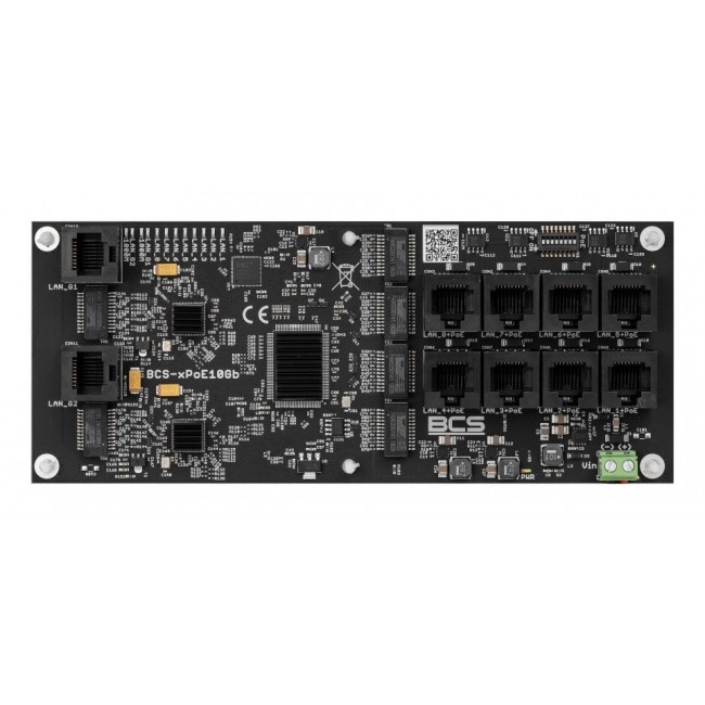 BCS BCS-XPOE10GB-II network switch Unmanaged Fast Ethernet (10/100) Power over Ethernet (PoE) Black