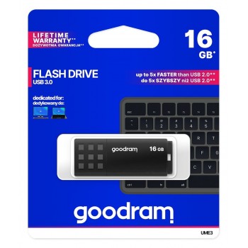 Goodram UME3 USB flash drive 16 GB USB Type-A 3.0 (3.1 Gen 1) Black