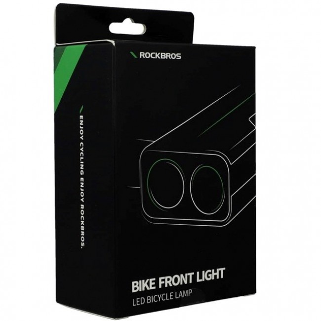 Rockbros Bike light with power bank function + USB-C to USB-A cable, 850 lm, black Rockbros Bike light with power bank function + USB-C to USB-A cable, 850 lm, black