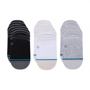 Stance Sensible Two 3 Pack Female Footie socks Beige, Black, Grey, White 3 pair(s)