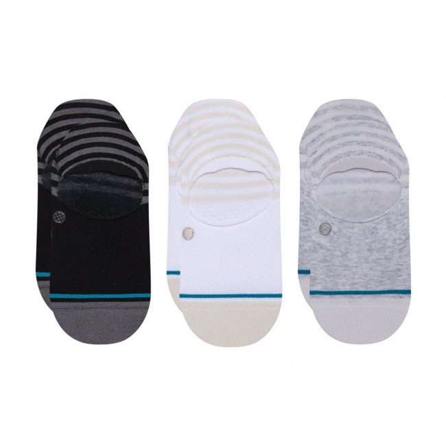 Stance Sensible Two 3 Pack Female Footie socks Beige, Black, Grey, White 3 pair(s)
