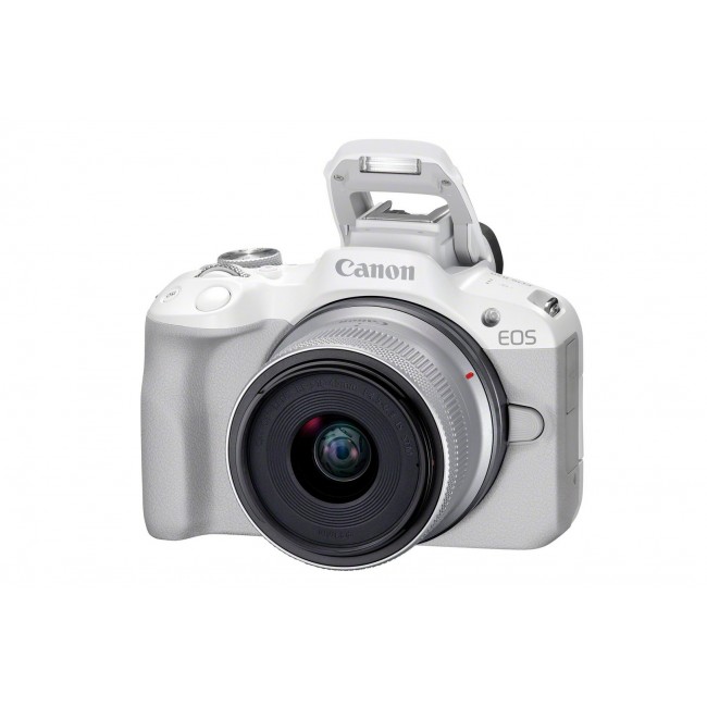 Canon EOS R50, White + RF-S 18-45mm F4.5-6.3 IS STM Kit MILC 24.2 MP CMOS 6000 x 4000 pixels