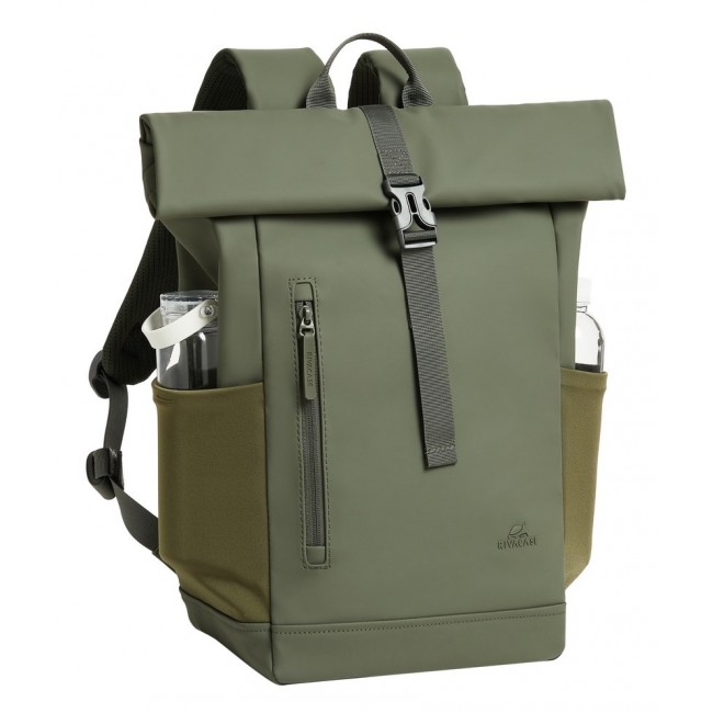Rivacase Eden backpack Travel backpack Olive PU leather, Polyester, Recycled polyethylene terephthalate (rPET) Rivacase Eden backpack Travel backpack Olive PU leather, Polyester, Recycled polyethylene terephthalate (rPET)