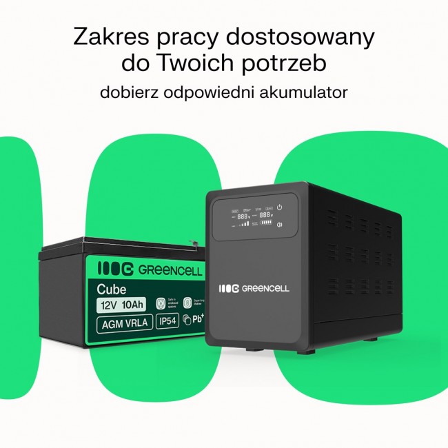 UPS PowerCore 800VA 500W AVR 12VDC LCD