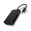 ICY BOX IB-CR401-C3 card reader USB 3.2 Gen 1 (3.1 Gen 1) Type-C Black