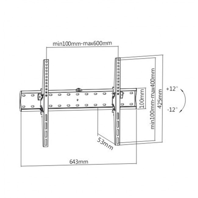 Gembird WM-70T-02 TV mount/stand 177.8 cm (70 Gembird WM-70T-02 TV mount/stand 177.8 cm (70