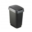 ROTHO Twist Silver - trash bin 25l