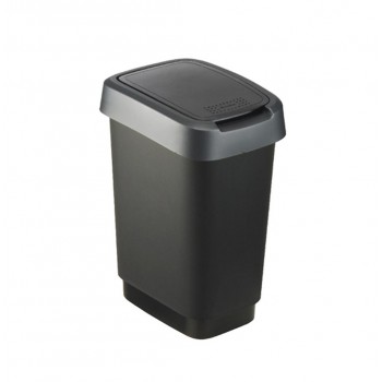 ROTHO Twist Silver - trash bin 25l