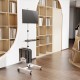 Maclean professional laptop stand cart, mobile computer workstation on wheels, max 17 Maclean professional laptop stand cart, mobile computer workstation on wheels, max 17