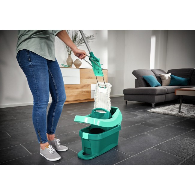 Leifheit Profi XL cotton plus mop Cotton/Fiber Grey, Turquoise, White Leifheit Profi XL cotton plus mop Cotton/Fiber Grey, Turquoise, White