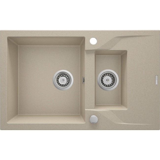 1.5-bowl granite sink with drainer 1.5-bowl granite sink with drainer