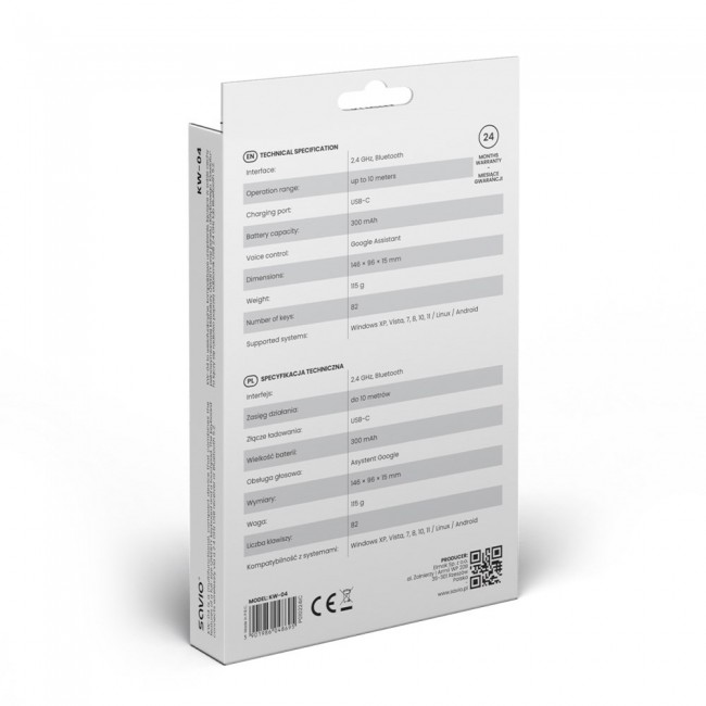 Savio SAVMKW-04 mobile device keyboard QWERTY US English USB Type-C Black Savio SAVMKW-04 mobile device keyboard QWERTY US English USB Type-C Black