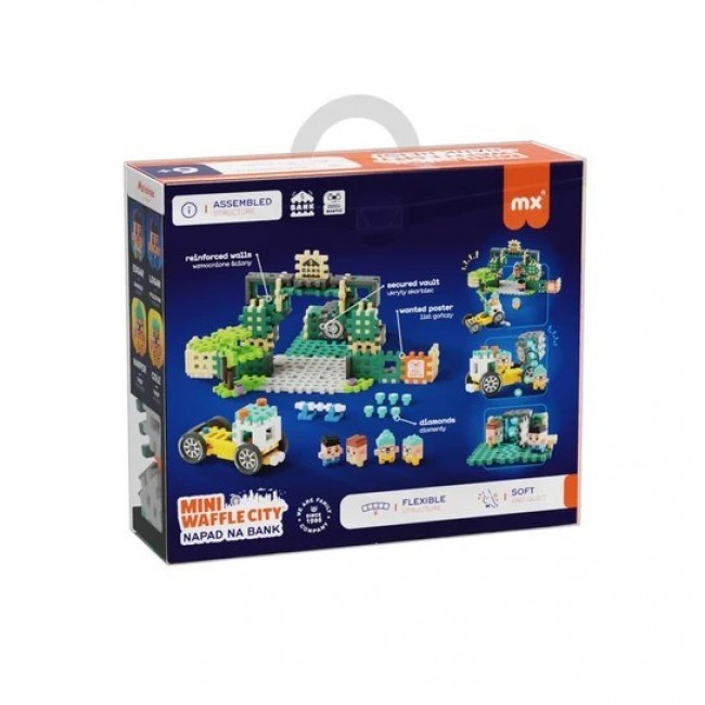 MARIOINEX Mini Waffle City Bank Robbery Building Blocks, 148 pieces MARIOINEX Mini Waffle City Bank Robbery Building Blocks, 148 pieces